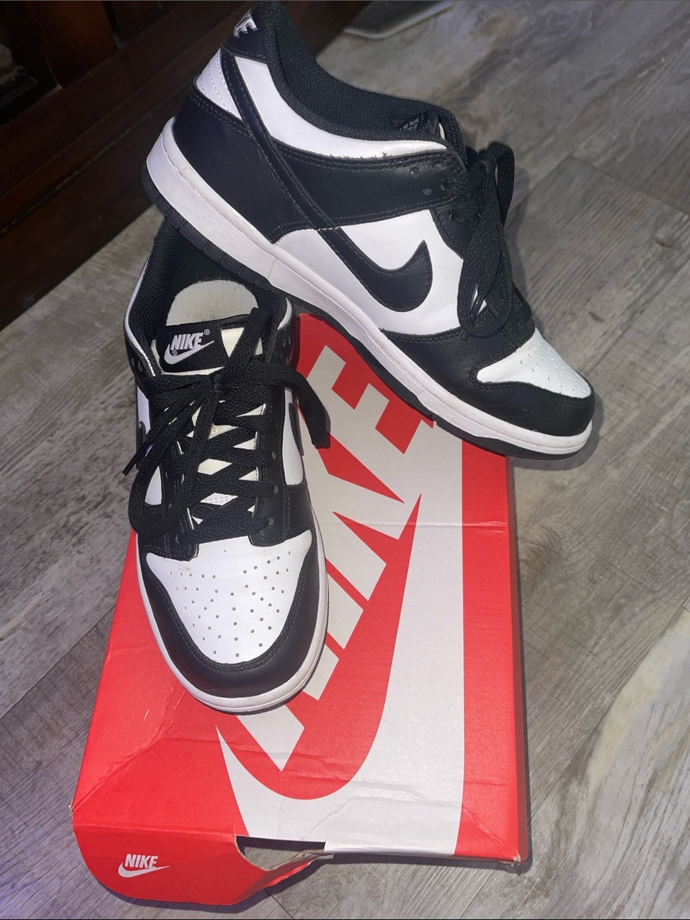 Nike Dunk Low Youth 6.5Y /Black & White Panda  Low-Top Sneakers